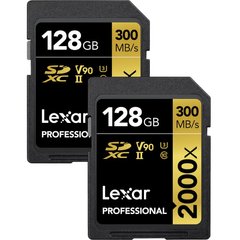 Карта пам'яті Lexar 128GB Professional 2000x UHS-II SDXC (2-pack)