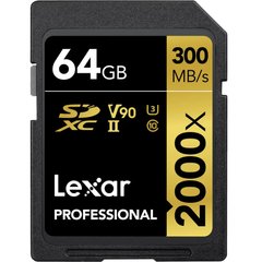 Карта пам'яті Lexar 64GB Professional 2000x UHS-II SDXC