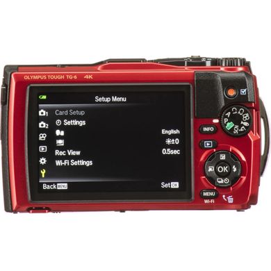 Компактний фотоапарат Olympus TG-6 Red (V104210RE000)