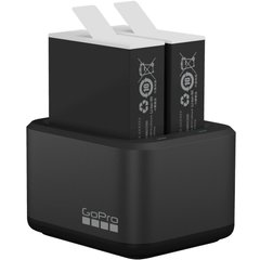 Зарядний пристрій для двох акумуляторних батарей HERO8 GoPro Dual Battery Charger + Battery (AJDBD-001-EU)