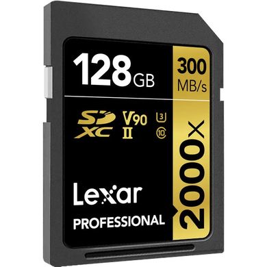 Карта памяти Lexar 128GB Professional 2000x UHS-II SDXC (2-pack)