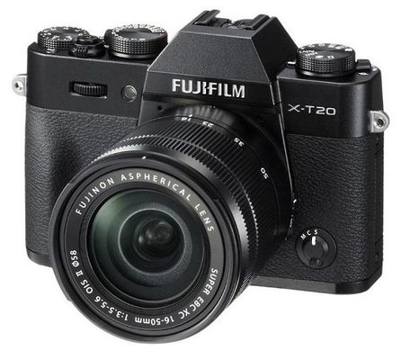 Беззеркальный фотоаппарат Fujifilm X-T20 Black Kit 18-55mm