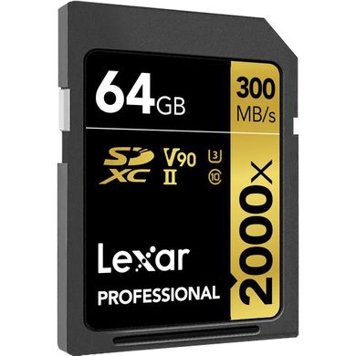 Карта памяти Lexar 64GB Professional 2000x UHS-II SDXC