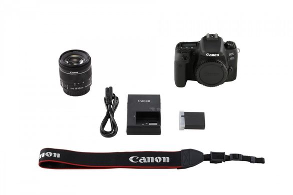 Дзеркальний фотоаппарат Canon EOS 77D kit (18-55mm) IS STM