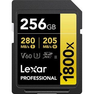 Карта пам'яті Lexar 256GB Professional 1800x UHS-II SDXC