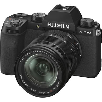 Беззеркальный фотоаппарат Fujifilm X-S10 kit (18-55mm) black (16674308)