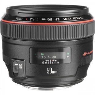 Об'єктив Canon EF 50mm f/1,2L USM (1257B005), От магазина