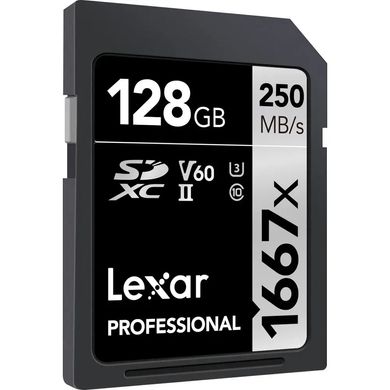 Карта пам'яті Lexar 128GB Professional 1667x UHS-II SDXC