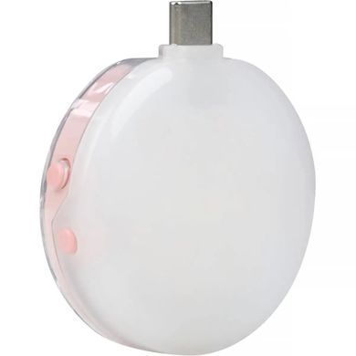 Портативная светодиодная панель Nanlite cookie USB-C Mini Round LED (Coral Pink) (COOKIE-CP)