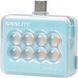 Портативная светодиодная панель Nanlite cookie USB-C Mini Square LED (Cyan Blue) (COOKIE-S-CB)