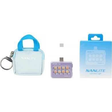 Портативная светодиодная панель Nanlite cookie USB-C Mini Square LED (Lavender) (COOKIE-S-LD)