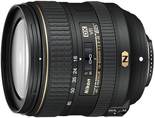 Об'єктив Nikon AF-S DX VR Nikkor 16-80mm f/2,8-4E ED