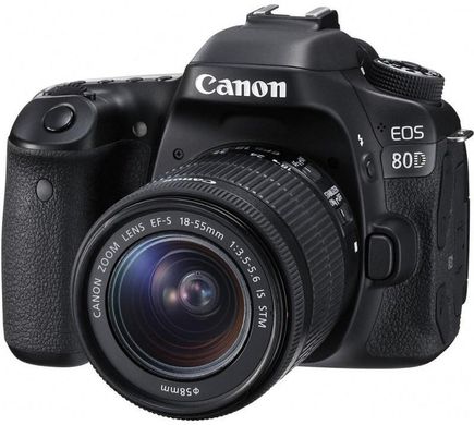Дзеркальний фотоапарат Canon EOS 80D kit (18-55mm) IS STM