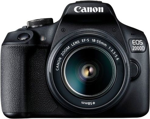 Фотоаппарат CANON EOS 2000D 18-55 DC III Black (2728C007)