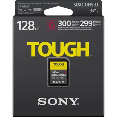 Карта памяти Sony 128GB SDXC UHS-II U3 V90 TOUGH SFG1TG