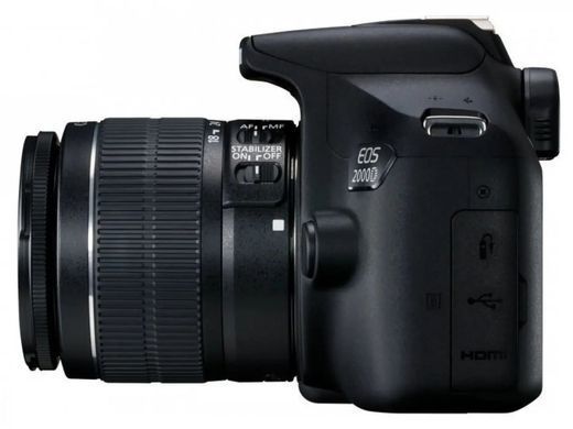 Фотоаппарат Canon EOS 2000D Kit (18-55mm) IS II (2728C008) UA