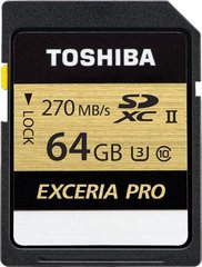 Карта памяти Toshiba EXCERIA PRO N501 64Gb THN-N501G0640E6