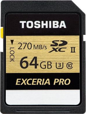 Карта пам'яті Toshiba EXCERIA PRO N501 64Gb THN-N501G0640E6
