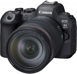 Беззеркальный фотоаппарат Canon EOS R6 Mark II Kit 24-105mm L IS Black (5666C029)