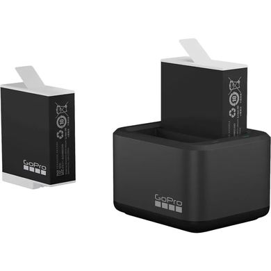 Двойное зарядное устройство GoPro Dual Battery Charger + Аккумулятор Enduro 2 шт для HERO11-10-9