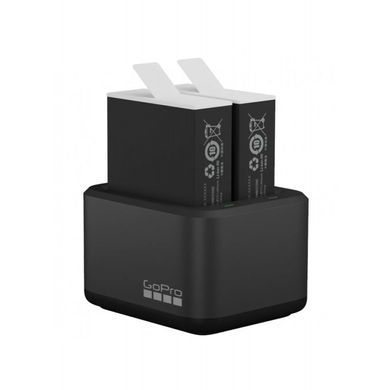 Двойное зарядное устройство GoPro Dual Battery Charger + Аккумулятор Enduro 2 шт для HERO11-10-9