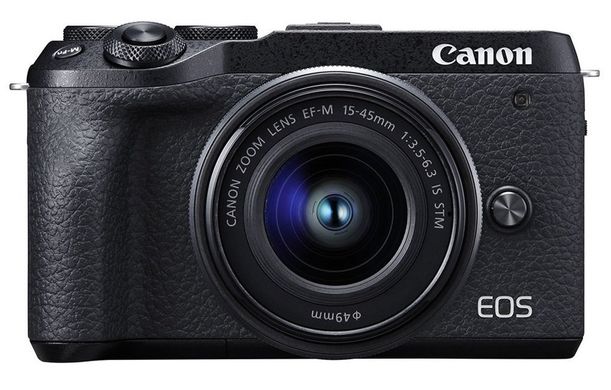 Фотоаппарат CANON EOS M6 II 15-45 IS STM Black + видоискатель EVF-DC2 (3611C053)