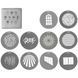 Набір гобо Nanlite Bowens Projection Attachment Gobo Set 1 (10-Pack) (AS-GB-B-SET1)