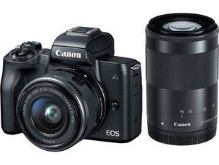 Фотоаппарат CANON EOS M50 + 15-45 IS STM + 55-200 IS STM Black (2680C054) UA